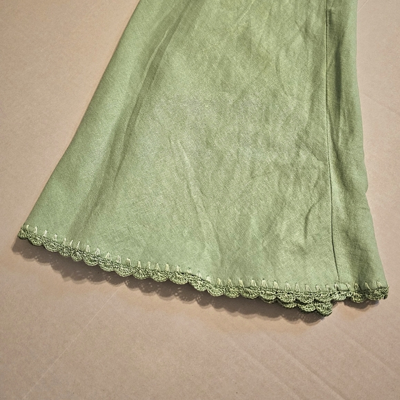 Emma James Women's Skirt Top Size 16W Two Piece Set Embroidered Trim Green - Picture 3 of 14